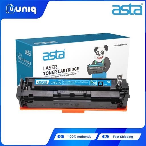 [ASTA Toner-65B] ASTA CF501A (501A) Compatible Toner Cartridge for HP Color LaserJet Pro HP Printer M254dw/M254nw (Cyan)