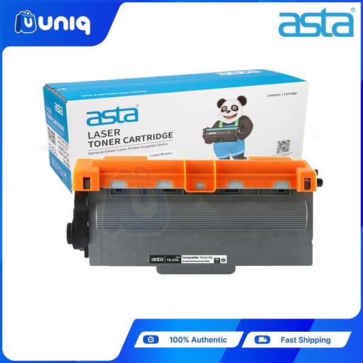 [ASTA Toner-18] ASTA TN-3350 Compatible Toner for Brother LaserJet Printers HL-5440/5445/5450/5470/6180/DCP-8110/8150/8155/8250/MFC-8510/8515/8520/8950 (Black)