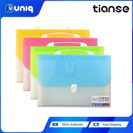 TIANSE 1802 A4 13grids Portable Expanding File ~ (Choose Your Color)