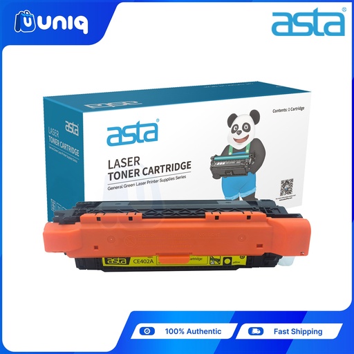 [ASTA Toner-43C] ASTA CE402A (402A) Compatible Toner for HP LaserJet Printers M551DN/M551N/M551XH (Yellow)