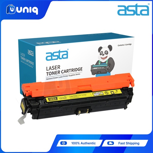 [ASTA Toner-39C] ASTA CE742A Compatible Toner for HP LaserJet Printers HP (Yellow)