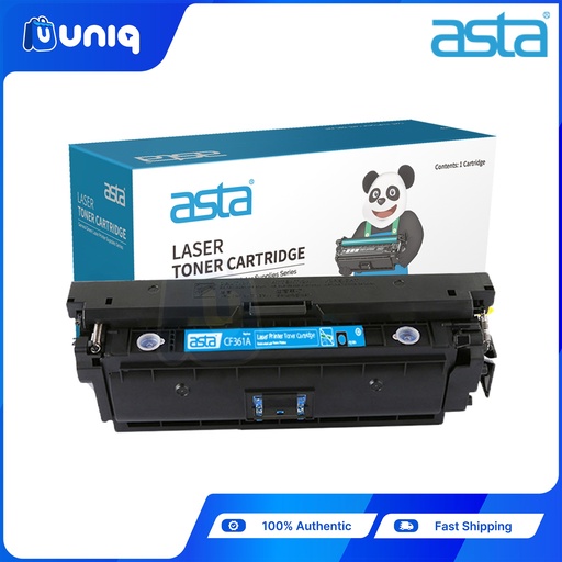 [ASTA Toner-42B] ASTA CF361A (361A) Compatible Toner Cartridge for LaserJet Printers HP M552/M553/MFP M577f (Cyan)