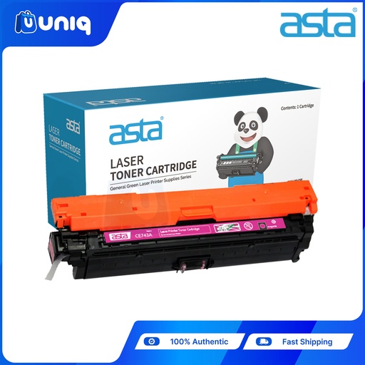 [ASTA Toner-39D] ASTA CE743A (743A) Compatible Toner Cartridge for LaserJet Printers HP (Magenta)