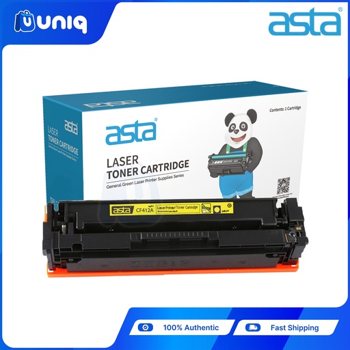 [ASTA Toner-41C] ASTA CF412A (412A) Compatible Toner Cartridge for LaserJet Printers HP M452/MFP M477 (Yellow)