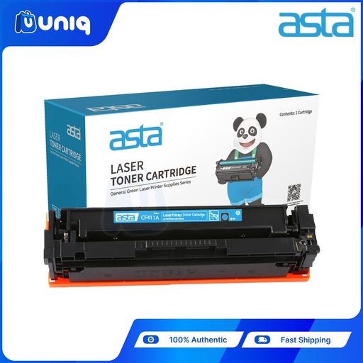 [ASTA Toner-41B] ASTA CF411A (411A) Compatible Toner Cartridge for LaserJet Printers HP M452/MFP M477 (Cyan)