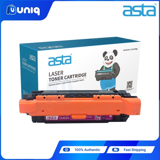[ASTA Toner-43D] ASTA CE403A (403A) Compatible Toner Cartridge for LaserJet Printers HP M551DN/M551N/M551XH (Magenta)