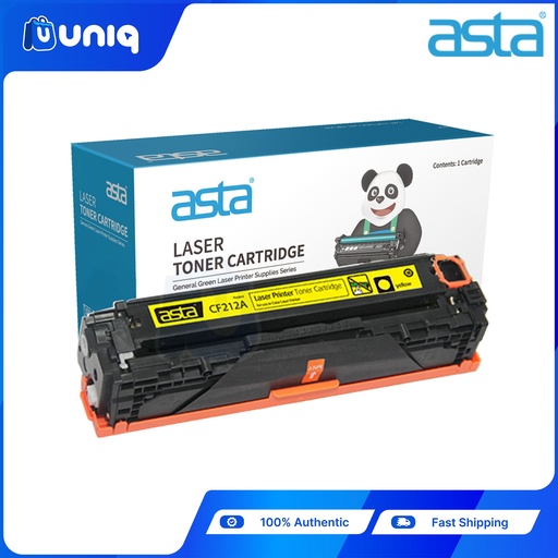 [ASTA Toner-38C] ASTA CF212A (212A) Compatible Toner Cartridge for LaserJet Printers HP 200/M251/M267 (Yellow)