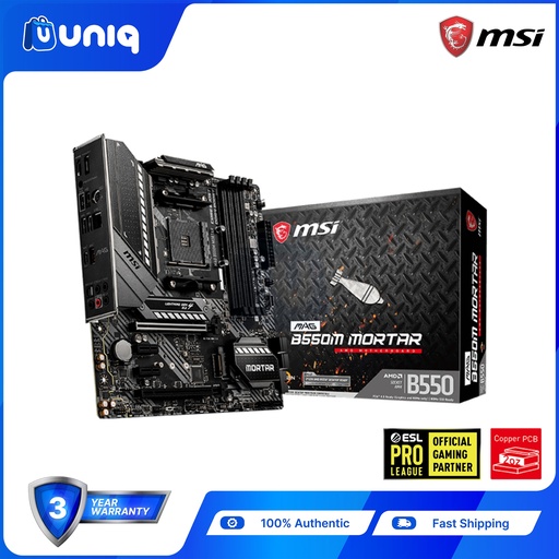 [MSI MB-33F] MSI MAG B550M MORTAR Micro-ATX Gaming Motherboard