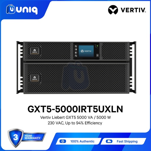 [PSU-03M-5000IRT5UXLN] Vertiv™ Liebert® GXT5 5,000VA / 5000W UPS (GXT5-5000IRT5UXLN)