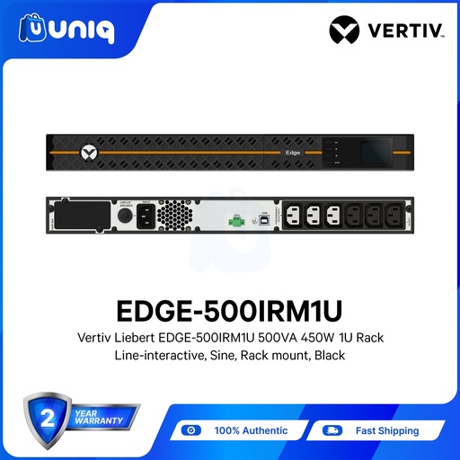 [PSU-03L_EdgeA] SALE!!! Vertiv™ Edge UPS 500VA/450W, 230V Rackmount 1U (EDGE-500IRM1U)