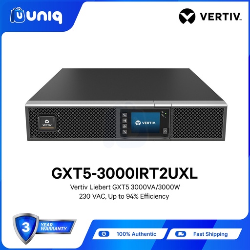 [PSU-03M-3000IRT2UXL] Vertiv™ Liebert® GXT5 3,000VA / 3000W 2U Rack/Tower On-Line UPS (GXT5-3000IRT2UXL)