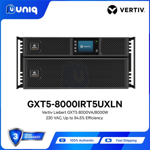 [PSU-03M-8000IRT5UXLN] Vertiv™ Liebert® GXT5 8,000VA / 8000W UPS (GXT5-8000IRT5UXLN)