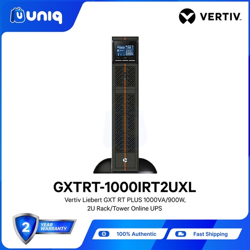 [PSU-03H_1000IRT] Vertiv™ Liebert® GXT RT PLUS 1,000VA / 900W 2U Rack/Tower On-line UPS (GXTRT-1000IRT2UXL)