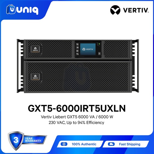 [PSU-03M-6000IRT5UXLN] Vertiv™ Liebert® GXT5 6,000VA / 6000W UPS (GXT5-6000IRT5UXLN)
