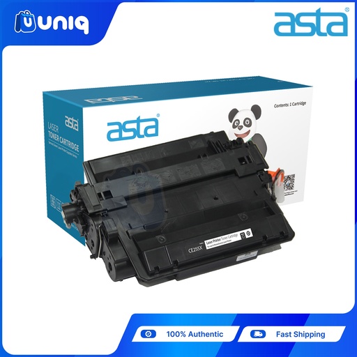[ASTA Toner-03X] ASTA CE255X (55X) Compatible Toner Cartridge for LaserJet Printers HP P3010/P3015/P3016/M521 series High Yield (Black)