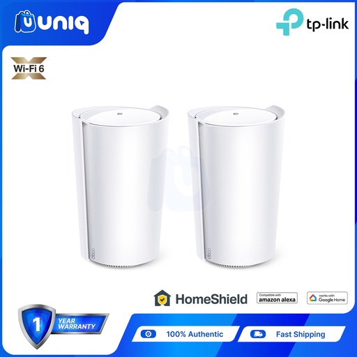 [TPLink-69A] TP-Link Deco X95 (2-Pack) AX7800 Tri-Band Mesh WiFi 6 System