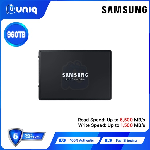 [SSD-78_960] Samsung PM9A3 960GB NVMe U.2 Enterprise SSD (MZ-QL296000)