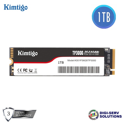 [Kimtigo-TP3000_1TB] Kimtigo TP3000 1TB NVMe PCIe Gen3x4 SSD