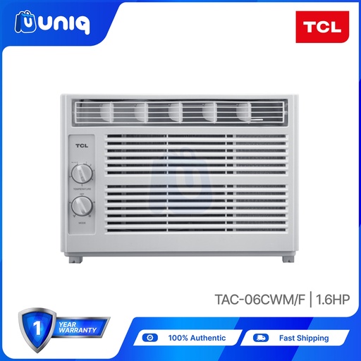 [Aircon-09A] TCL Cool Pro Compact+ 0.6HP Manual(TAC-06CWM/F) Window Type Aircon
