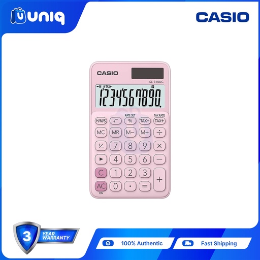 [Casio-030] Casio SL-310UC-PK (Pink) Portable Calculator