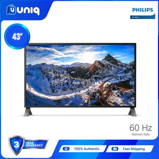 [Philips-22] Philips 438P1 43" 4k Ultra HD Monitor