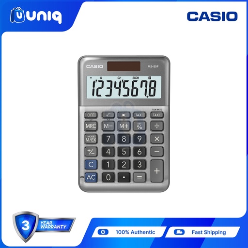 [Casio-039] Casio MS-80F Mini Desk Type Calculator