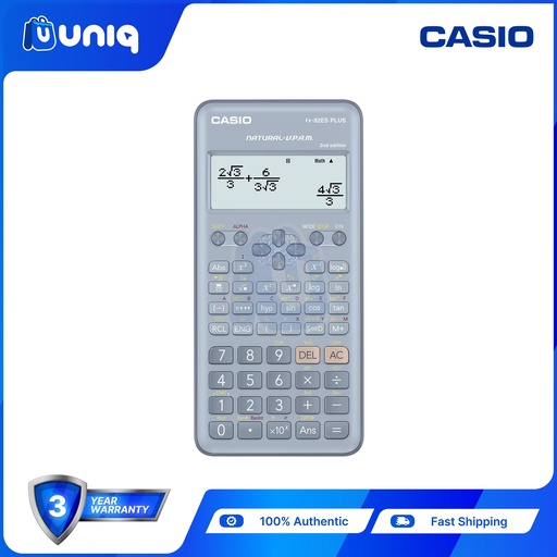 [Casio-007_Blue] Casio FX-82ES PLUS 2nd Edition Standard Scientific Calculator (Blue)