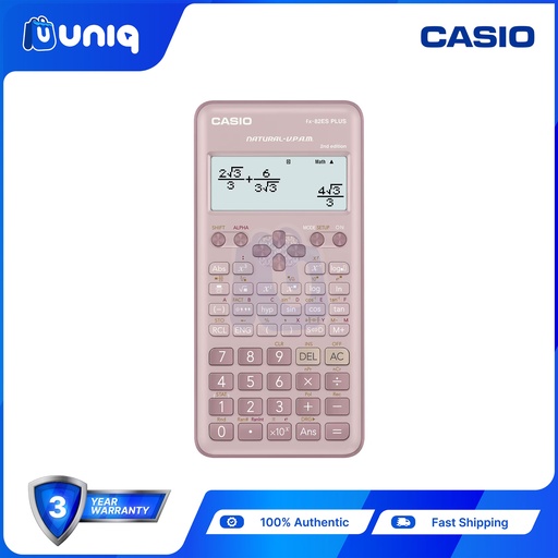 [Casio-007_Pink] Casio FX-82ES PLUS 2nd Edition Standard Scientific Calculator (Pink)