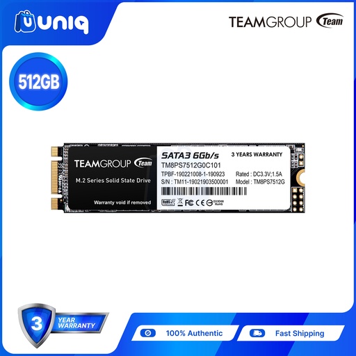 [SSD-Team-MS30_512] Team MS30 512GB M.2 SATA III Internal SSD