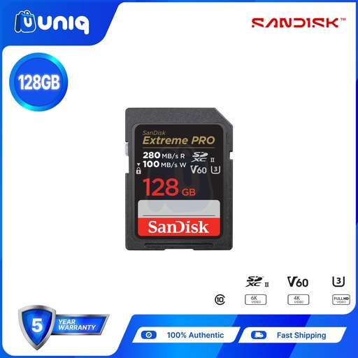 [Memory Card-58_128] Sandisk Extreme PRO SDXC™ UHS-II Card ~ 128GB (SDSDXEP)