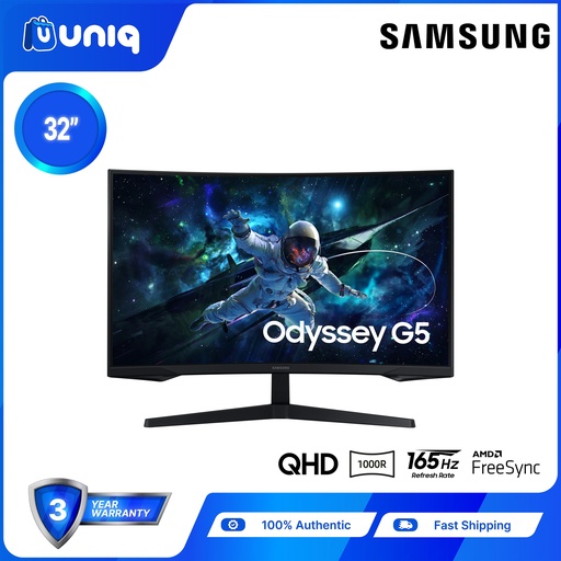 [MN-93H] Samsung Odyssey G5 32" QHD Curved Gaming Monitor (LS32CG552EEXXP)