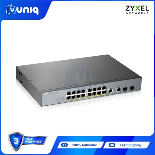 [Zyxel-010] Zyxel GS1350-18HP 16-Port Gigabit PoE + L2 Web Managed Switch