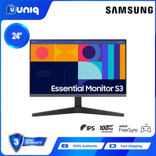 [MN-87I] Samsung S3 S33GC 24" Essential Monitor (LS24C330GAEXXP)