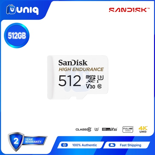 [Memory Card-25NR512] Sandisk High Endurance microSD Card ~ 512GB