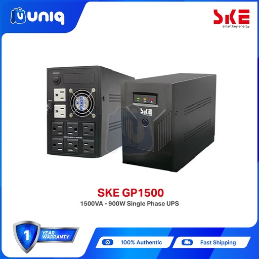 [SKE_GP1500] SKE GP1500 UPS 1500VA / 900W Uninterruptible Power Supply