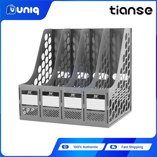 [Tianse-16_deleted] TIANSE TS-1303 4 Grids Plastic File Holder
