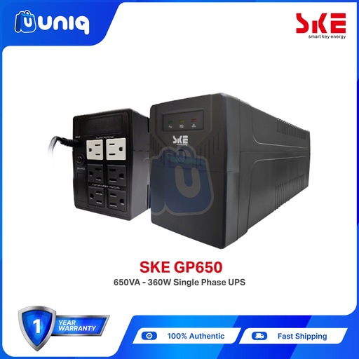 [SKE_GP650] SKE GP650 UPS 650VA / 360W Uninterruptible Power Supply