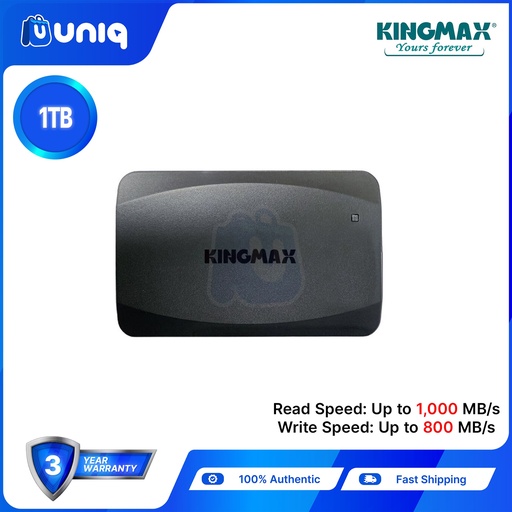 [Kingmax-03_1TB] Kingmax KE-35 1TB USB3.2 Gen2 Type C Portable SSD (KM1000GKE35BK)