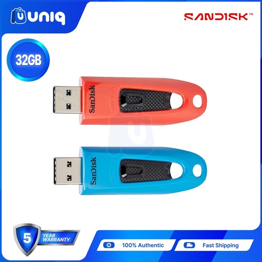 [AC-25Multi32Dual] Sandisk Ultra USB 3.0 Flash Drive ~ 32GB - DUAL: RED & BLUE