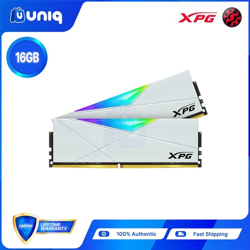 [MEM-33_D50_WH] Adata XPG Spectrix D50 White 2x8GB DDR4 RGB Memory Module (AX4U36008G18I-DW50)
