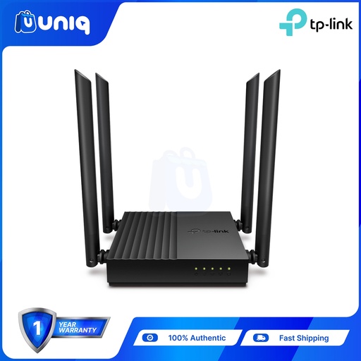 [TPLink-52C] TP-Link Archer C64 AC1200 Wireless MU-MIMO WiFi Router