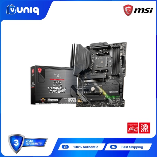 [MSI MB-33K] MSI B550 Tomahawk Max WiFi ATX Gaming Motherboard