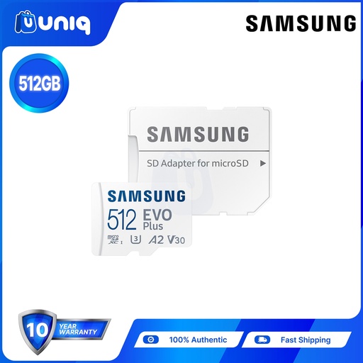 [Memory Card-26F2021] Samsung EVO Plus 512GB MicroSD Memory Card with SD Adapter (MB-MC512KA)