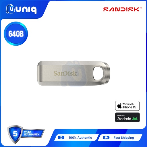 [AC-26LuxeC_64] Sandisk Ultra Luxe USB Type-C Flash Drive ~ 64GB (SDCZ75)