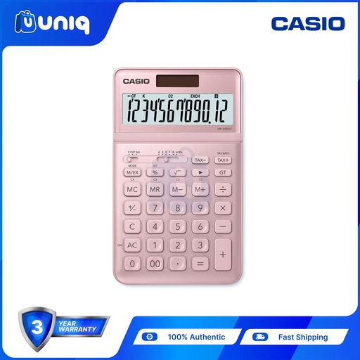 [Casio-017_Pink] Casio JW-200SC-PK (Pink) Stylish Calculator