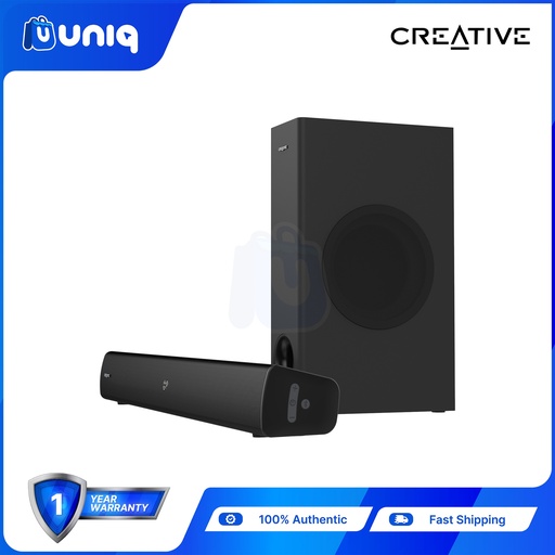 [Creative-04_Black] Creative Stage V2 (MF8375) 2.1 Soundbar with Subwoofer