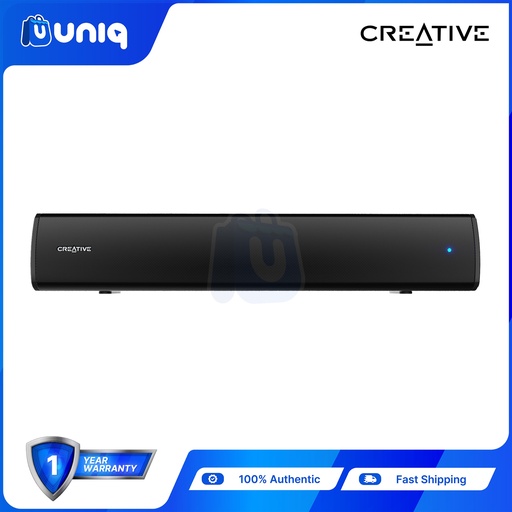 [Creative-03_Black] Creative Stage Air V2 (MF8395) Compact Under-Monitor USB Soundbar with Bluetooth