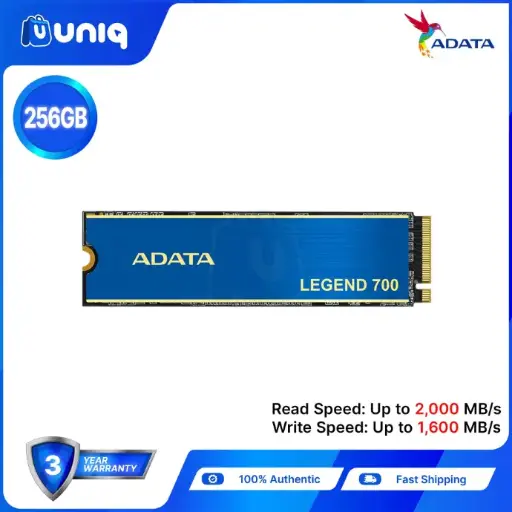[SSD-68A] SALE!!! Adata LEGEND 700 256GB NVMe PCIe Gen3 x4 M.2 2280 SSD (ALEG-700-256GCS)