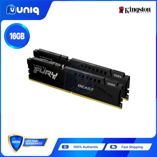 [MEM-29A] SALE!!! Kingston Fury Beast (Black) 16GB (2x8GB) (KF552C40BBK2-16)