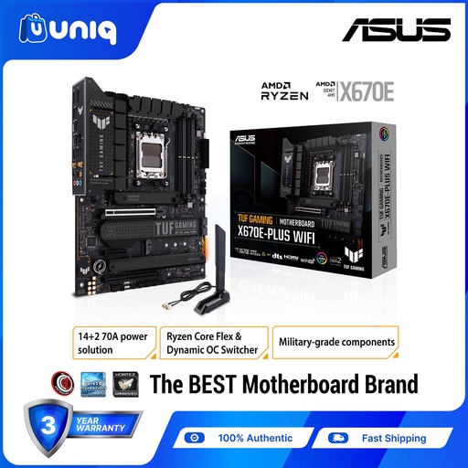 [ASUS MB-01A] ASUS TUF GAMING X670E-PLUS WiFi AMD AM5 X670E (Ryzen 7000) ATX Gaming Motherboard